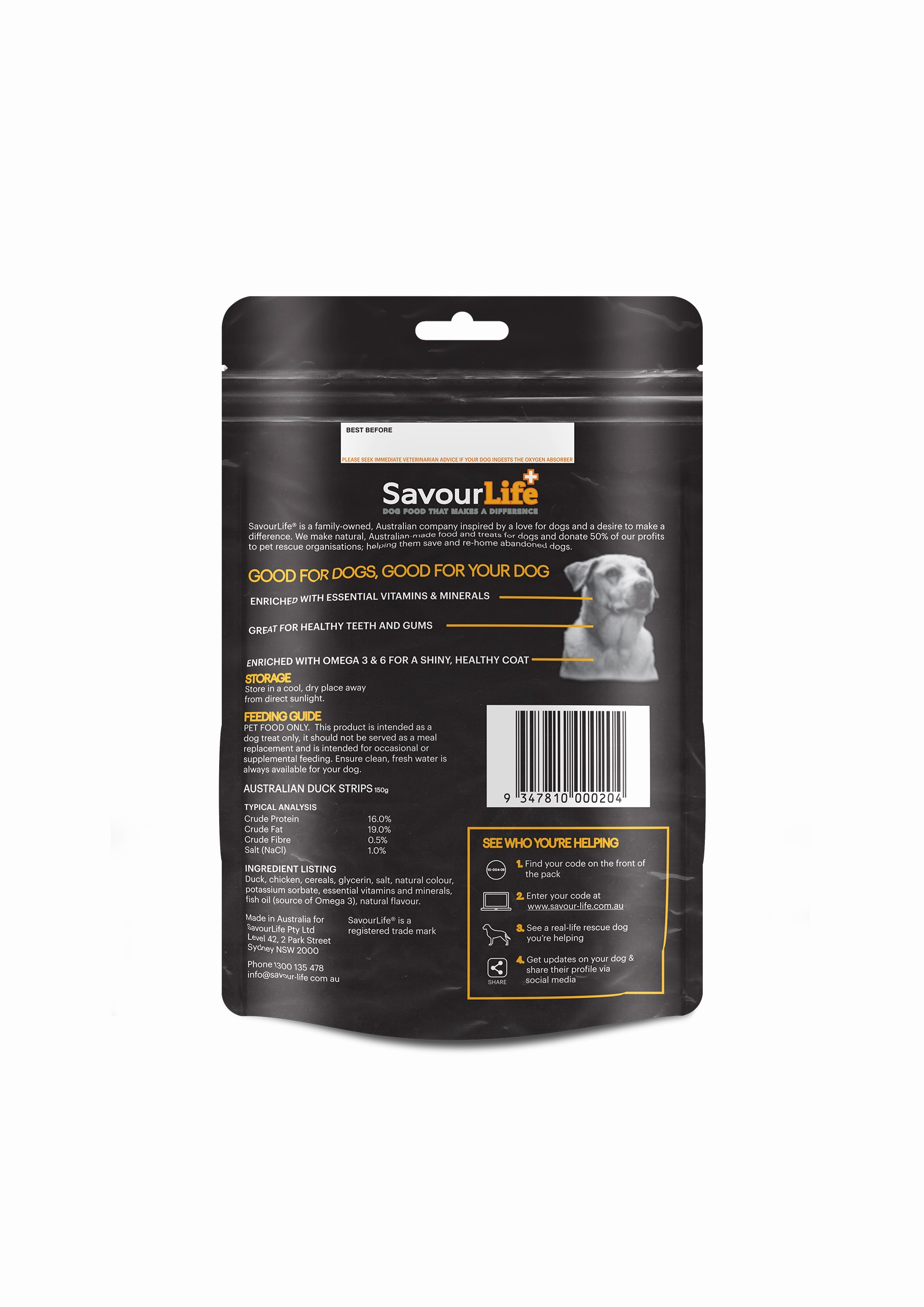SavourLife - Australian Duck Strips (150g)