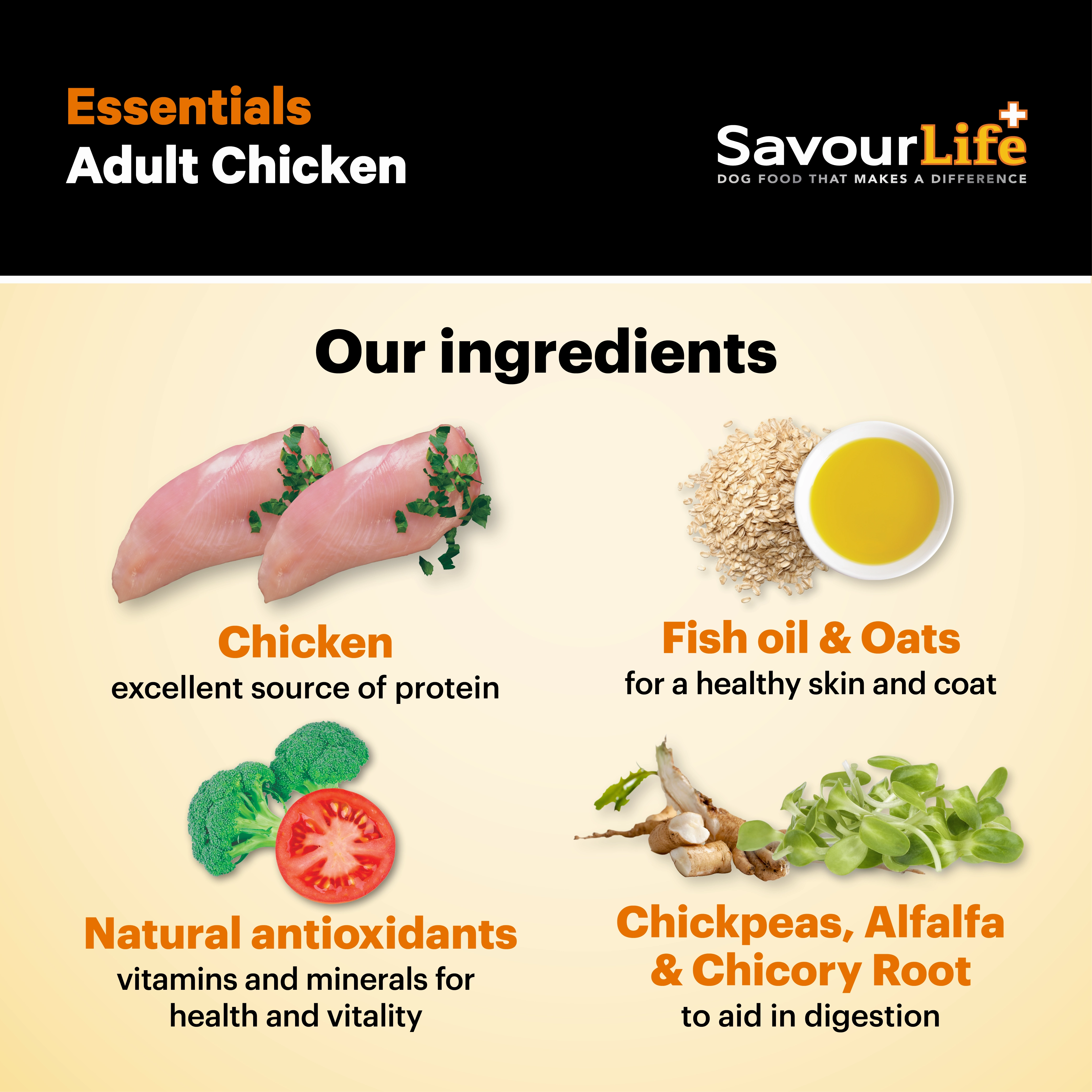 SavourLife - Essentials Chicken Dog Dry Food (3kg)