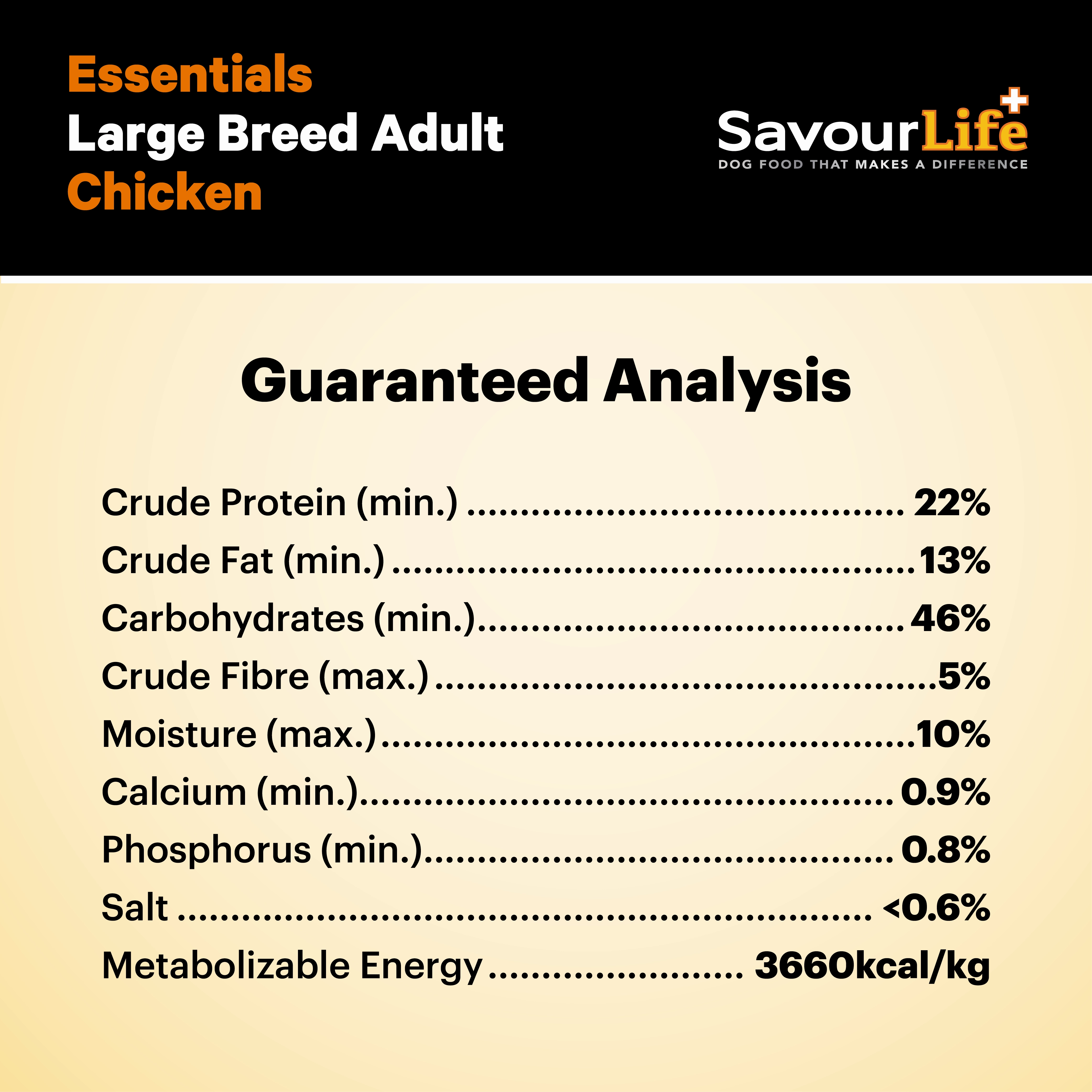 SavourLife - Essentials Chicken Large Breed Dog Dry Food (15kg)