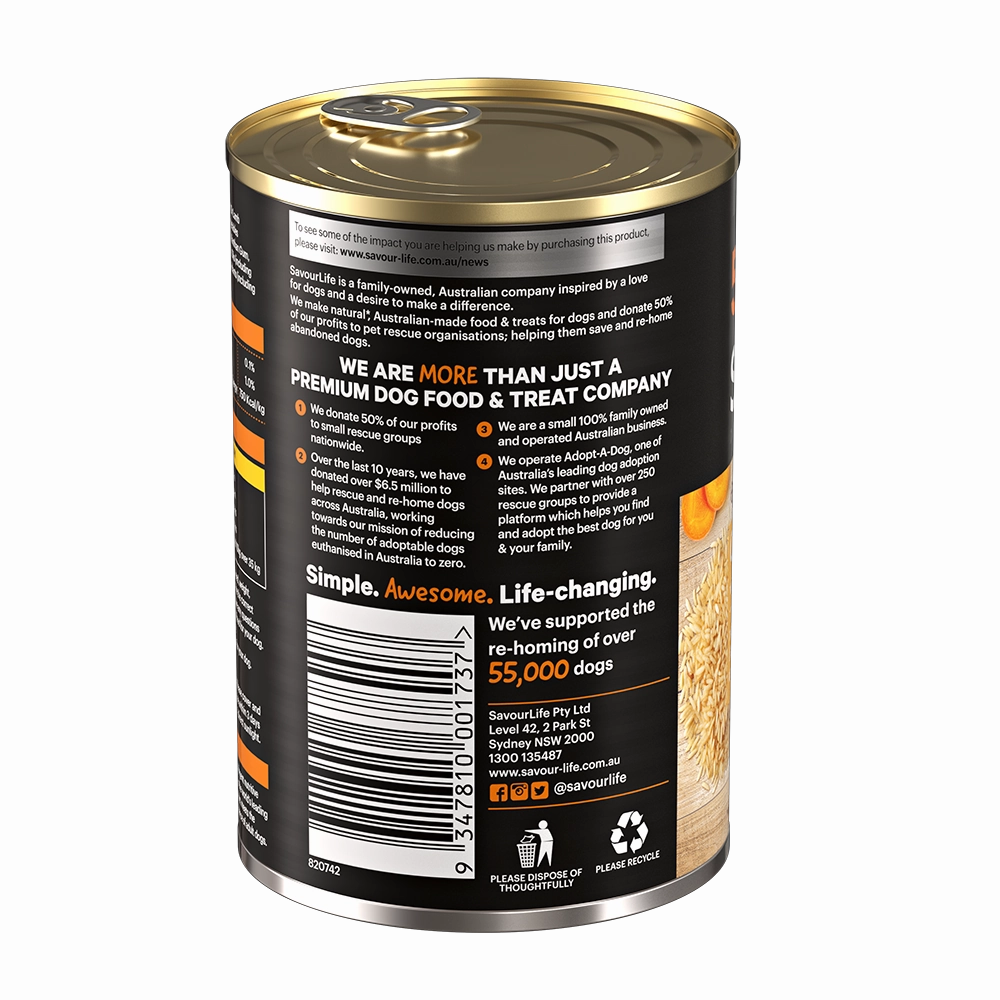 SavourLife - Essentials Chicken with Vegetables & Rice Dog Wet Food (400g)