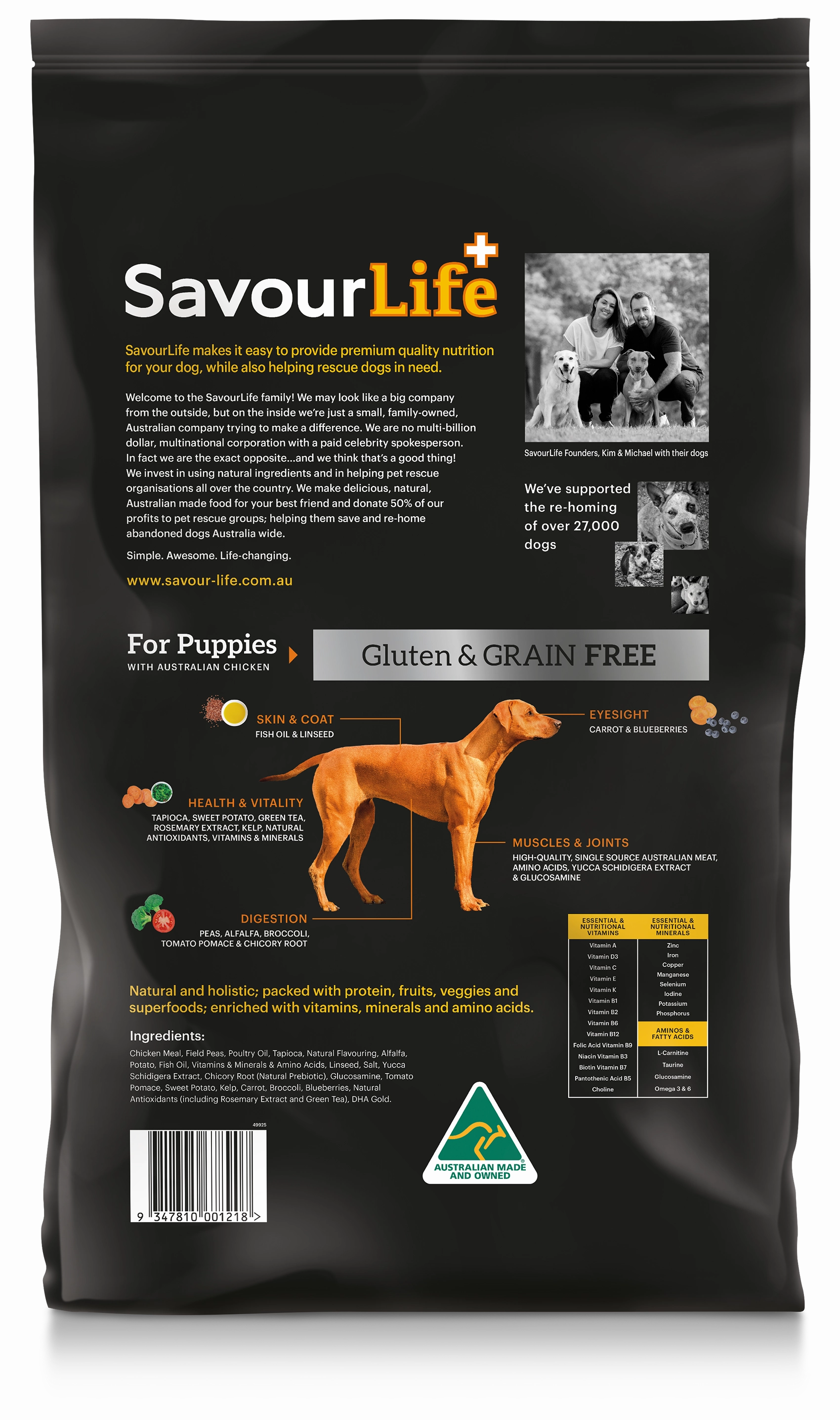 SavourLife - Grain Free Chicken Puppy Dry Food (10kg)