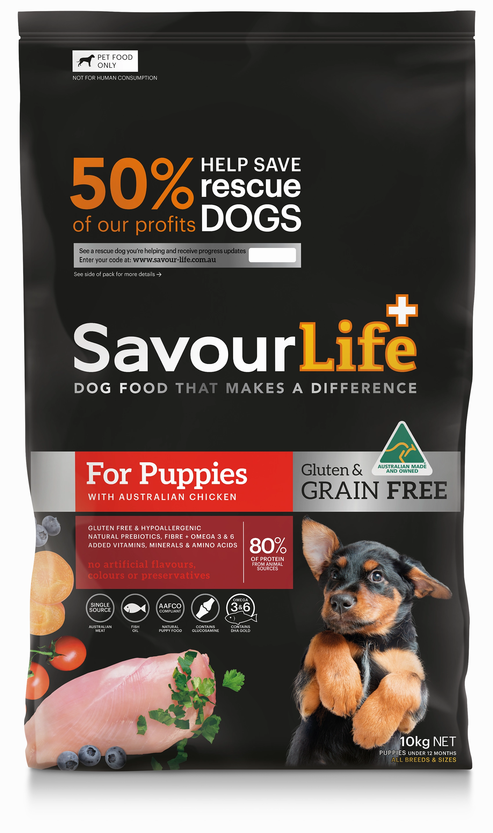 SavourLife - Grain Free Chicken Puppy Dry Food (10kg)