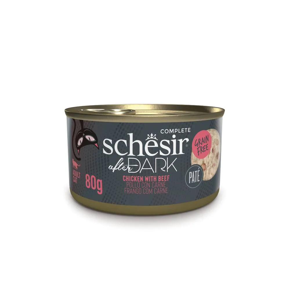 Schesir Cat After Dark Chicken With Beef Pate 80g