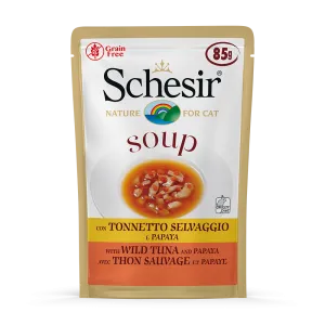 Schesir Nature Pouch Wild Tuna and Papaya Soup For Cat 85g