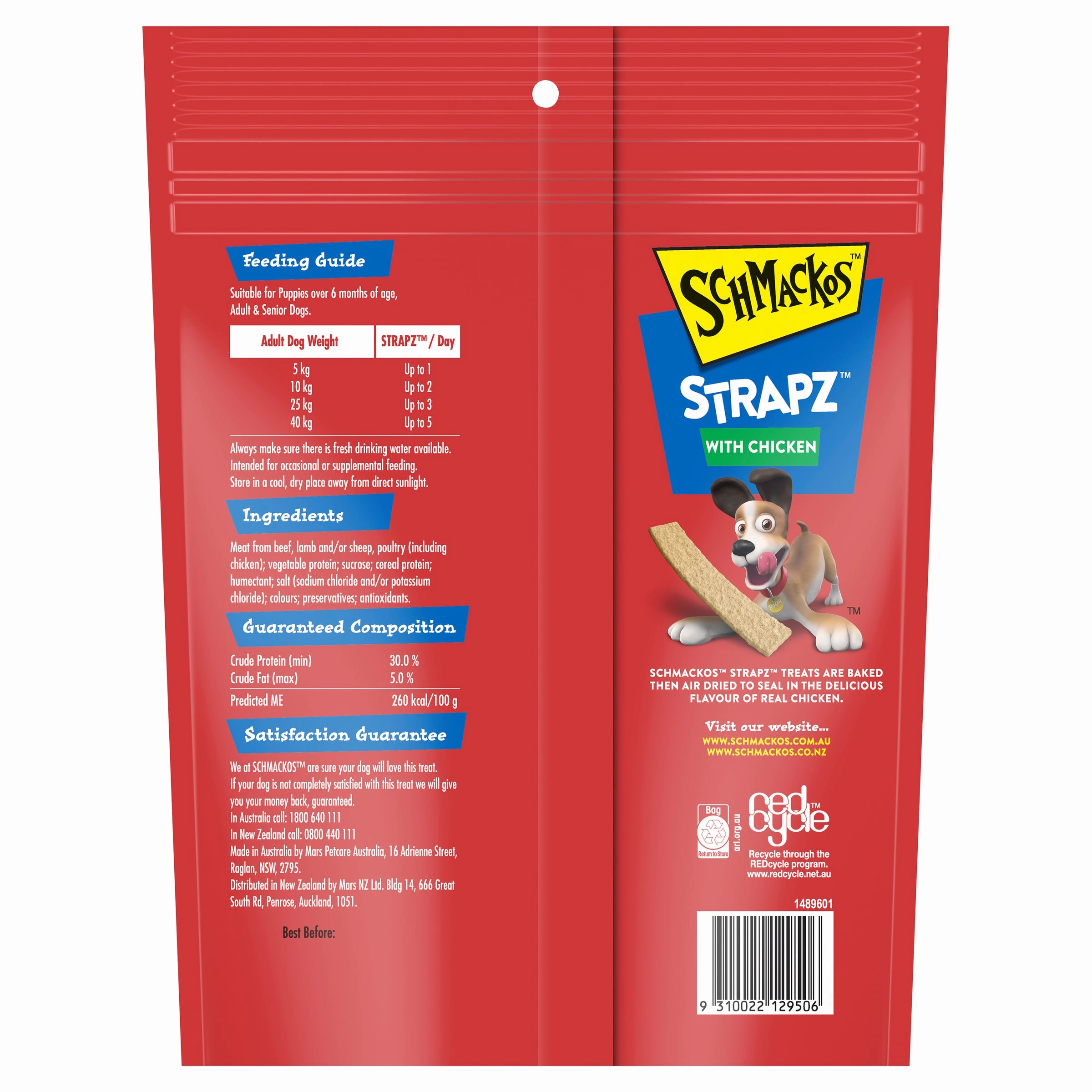 SCHMACKOS - STRAPZ Chicken (500g)