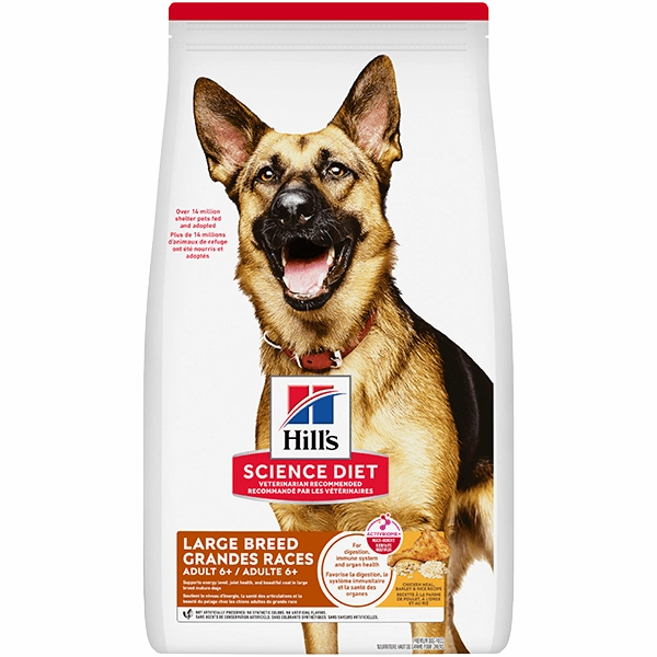Science Diet Adult 6  Large Breed Chicken Meal, Barley & Rice Recipe Dry Dog Food, 33lb