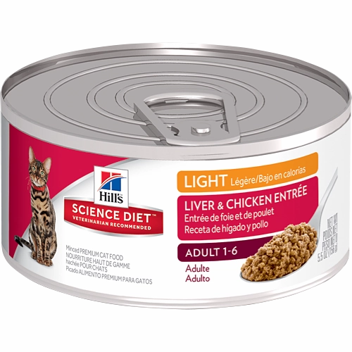 Science Diet Adult Light Liver & Chicken Wet Cat Food