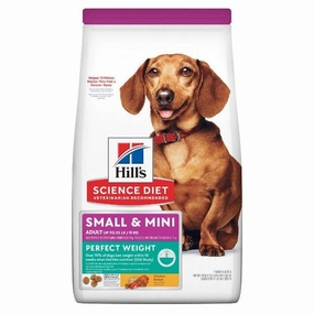 Science Diet Adult Perfect Weight Small & Mini Chicken Recipe Dry Dog Food, 4lb