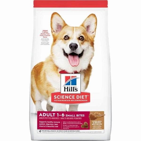 Science Diet Adult Small Bites Lamb Meal & Brown Rice Recipe Dry Dog Food, 15.5lb