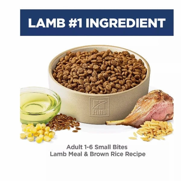 Science Diet Adult Small Bites Lamb Meal & Brown Rice Recipe Dry Dog Food, 15.5lb