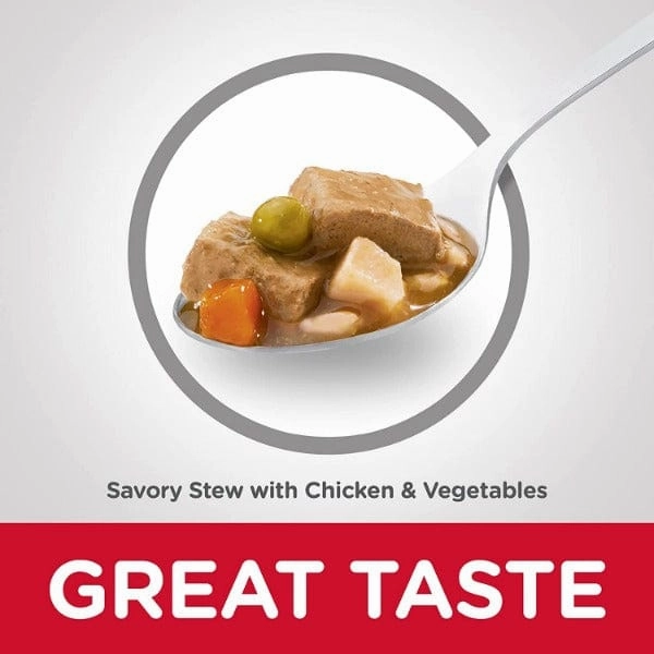 Science Diet Savory Stew with Chicken & Vegetables Adult Canned Dog Food, 12.8oz