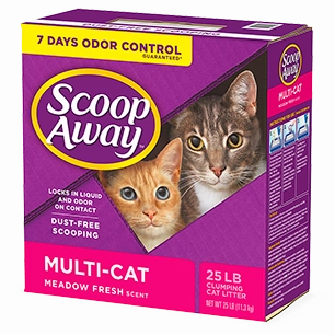 Scoop Away Multi-Cat Scented Scoopable Cat Litter