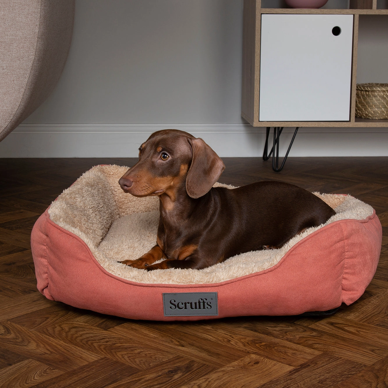 Scruffs - Cosy Box Bed Terracotta (60 x 50cm)