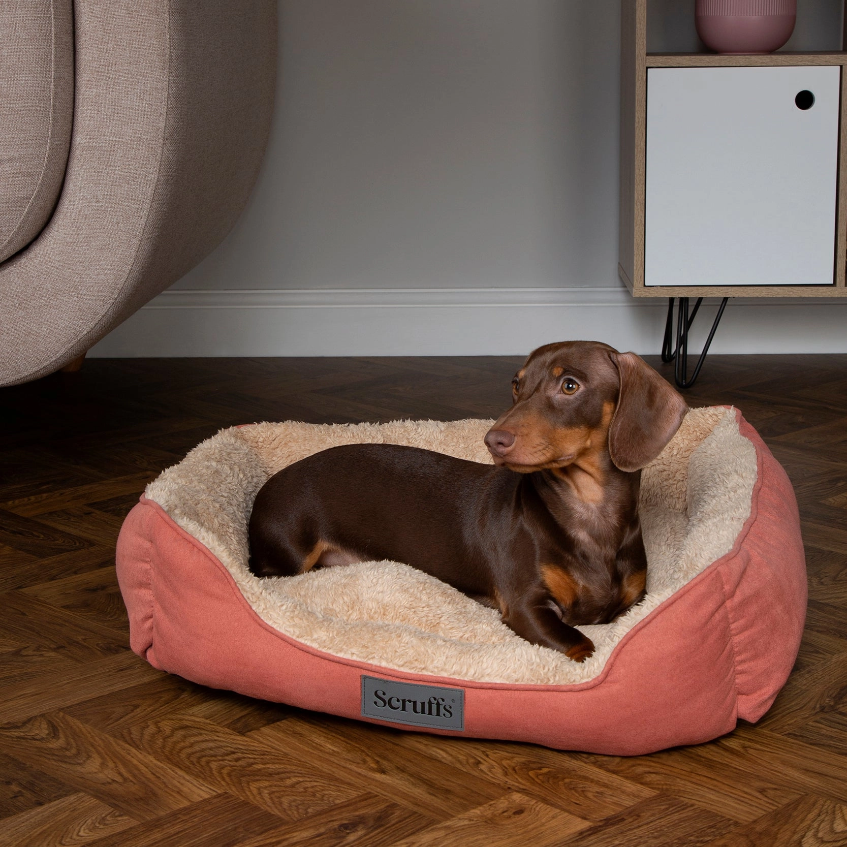 Scruffs - Cosy Box Bed Terracotta (90 x 70cm)