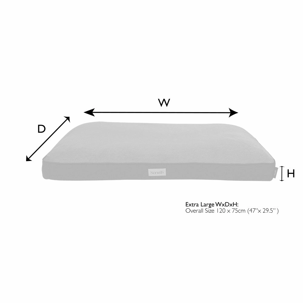 Scruffs - Harvard Orthopaedic Mattress Graphite Grey (120 x 75cm)