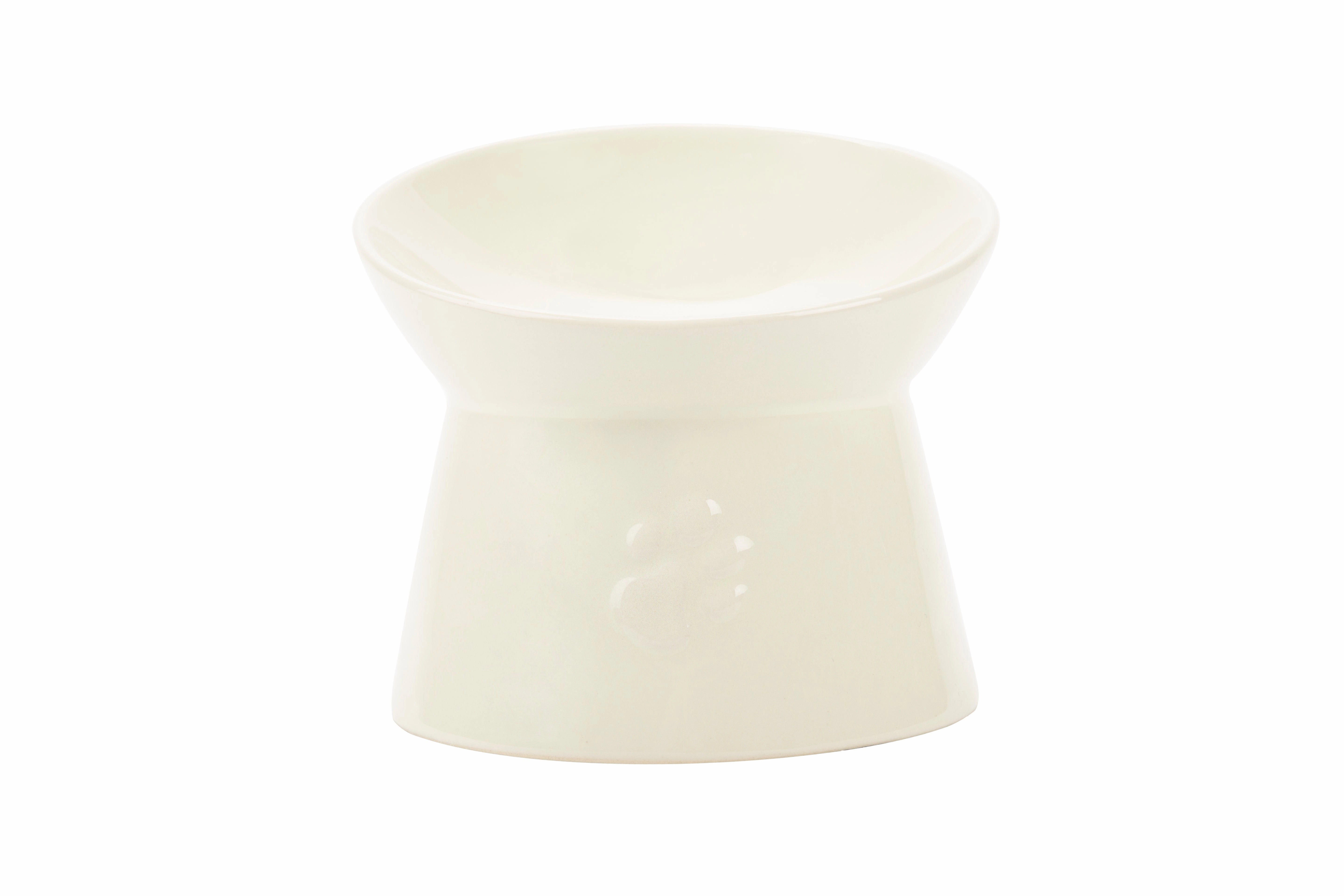 Scruffs - Icon Raised Cat Feeder Bowl Cream