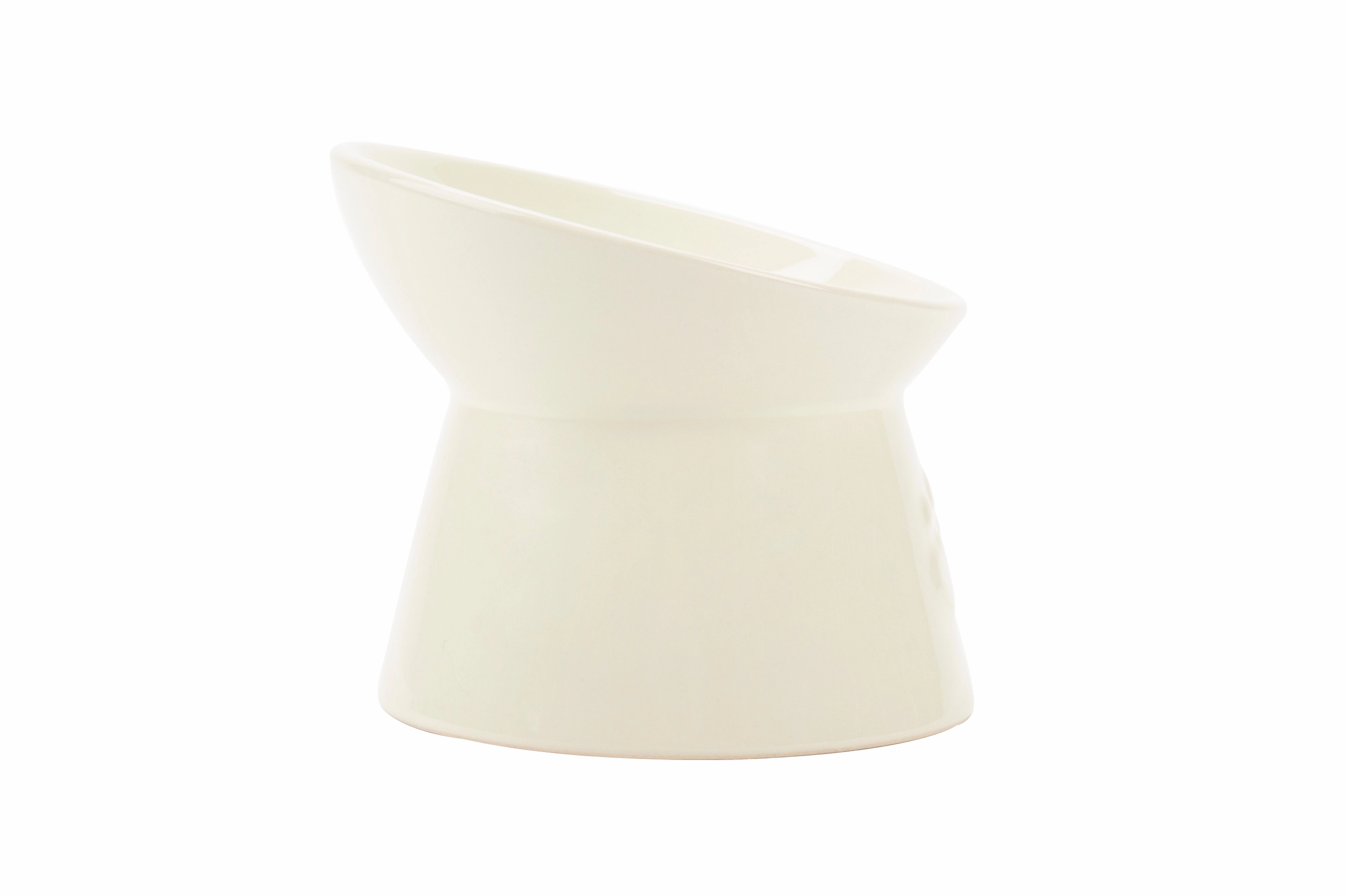Scruffs - Icon Raised Cat Feeder Bowl Cream