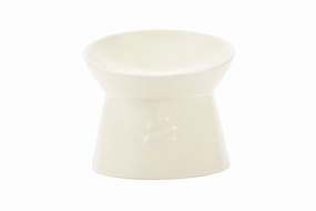 Scruffs - Icon Raised Cat Feeder Bowl Cream