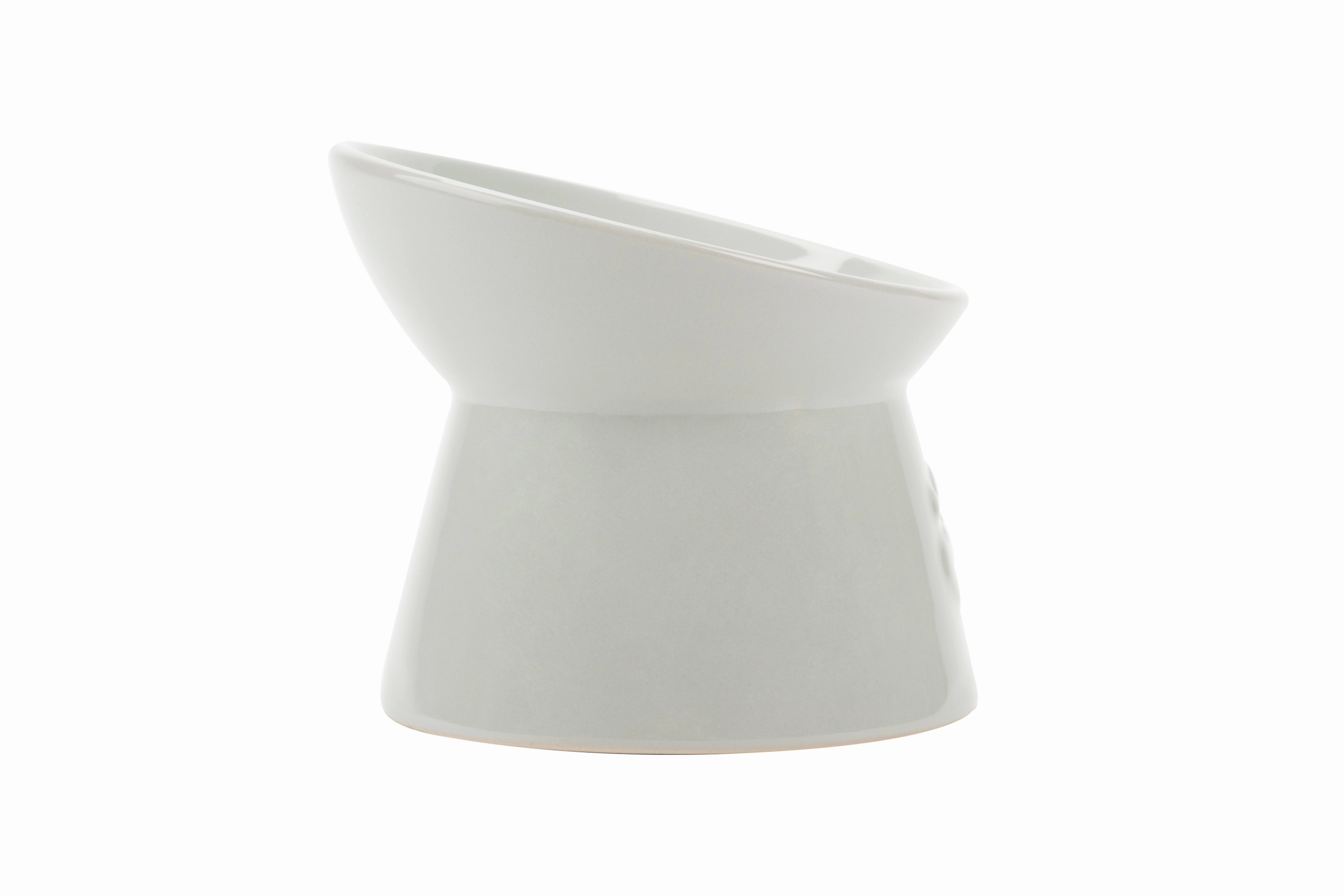Scruffs - Icon Raised Cat Feeder Bowl Light Grey