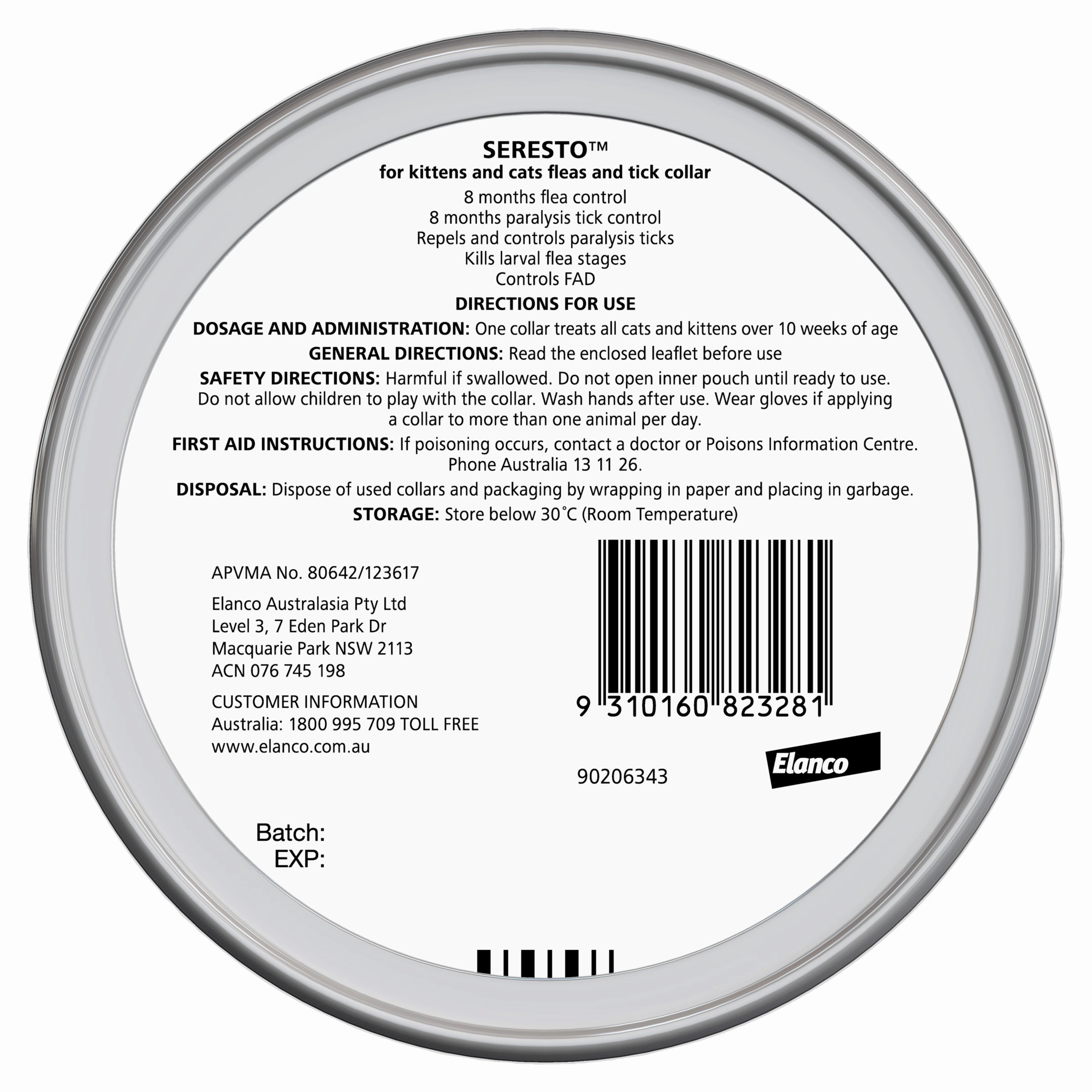 Seresto - Flea & Tick Collar for Kittens and Cats