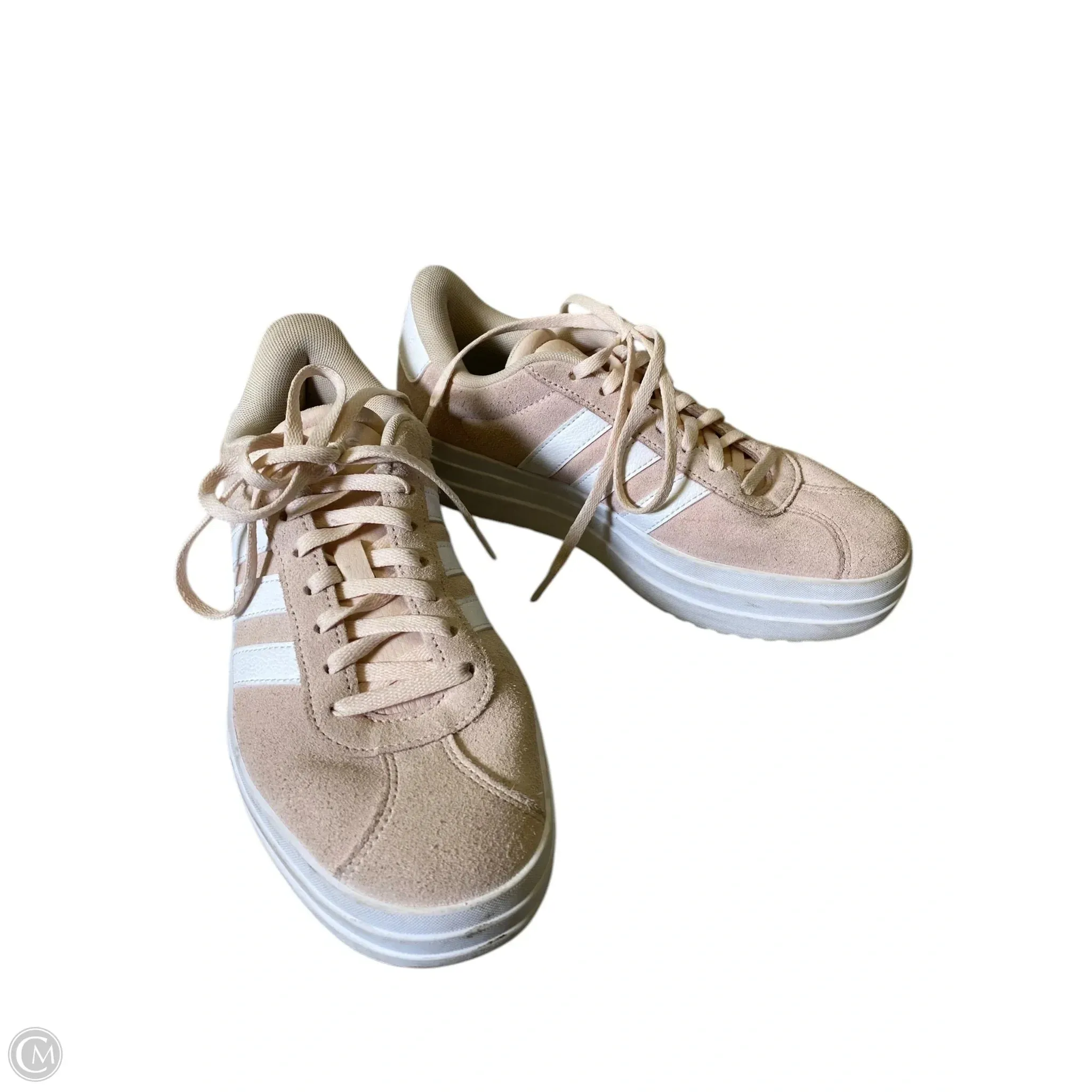 Shoes Athletic By Adidas In Pink & White, Size: 7 adidas