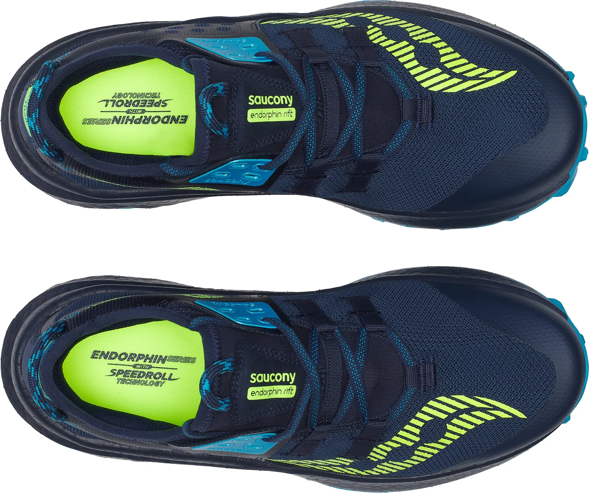 Shoes Saucony Saucony Endorphin Rift Mens Trail Running Shoes - Navy
