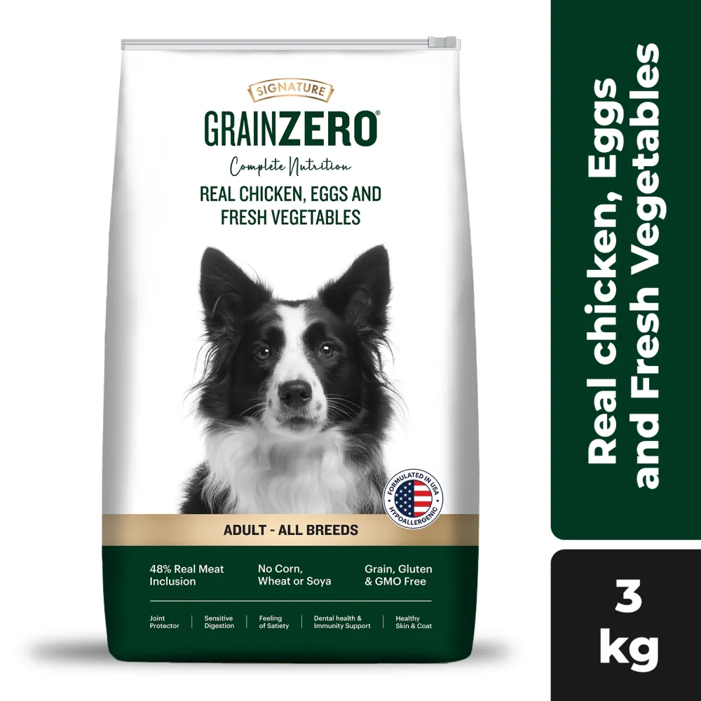 Signature Grain Zero Chicken Egg Vegetables Adult Dry Food, Kennel Kitchen Chicken Flaxseed Stick Dogs Combo