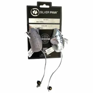 Silver Paw Plush Mice 2 pack
