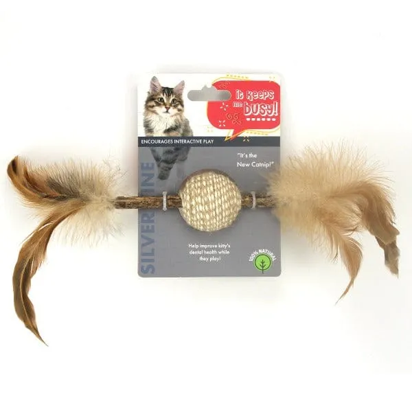 Silver Stick Ball Cat Toy