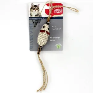 Silver Stick Mouse Strands Cat Toy