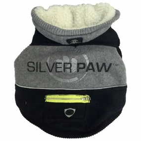 Silver Paw Hoodie with Chevron