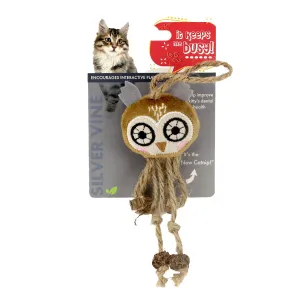 Silvervine Jute Owl Cat Toy