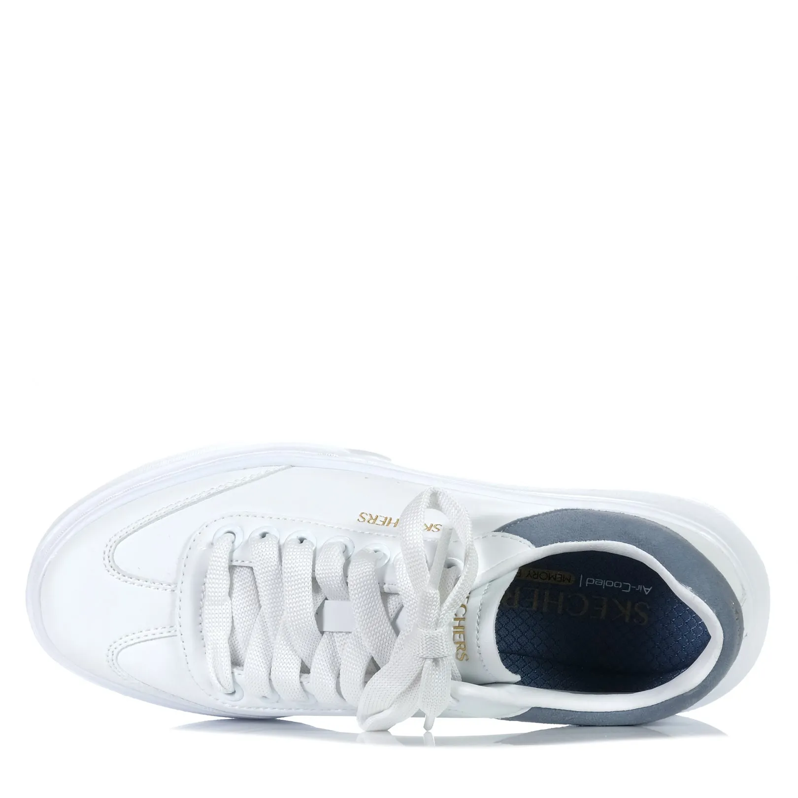 Skechers Cordova Classic - Best Behaviour 185060 White/Blue Shoes_Skechers