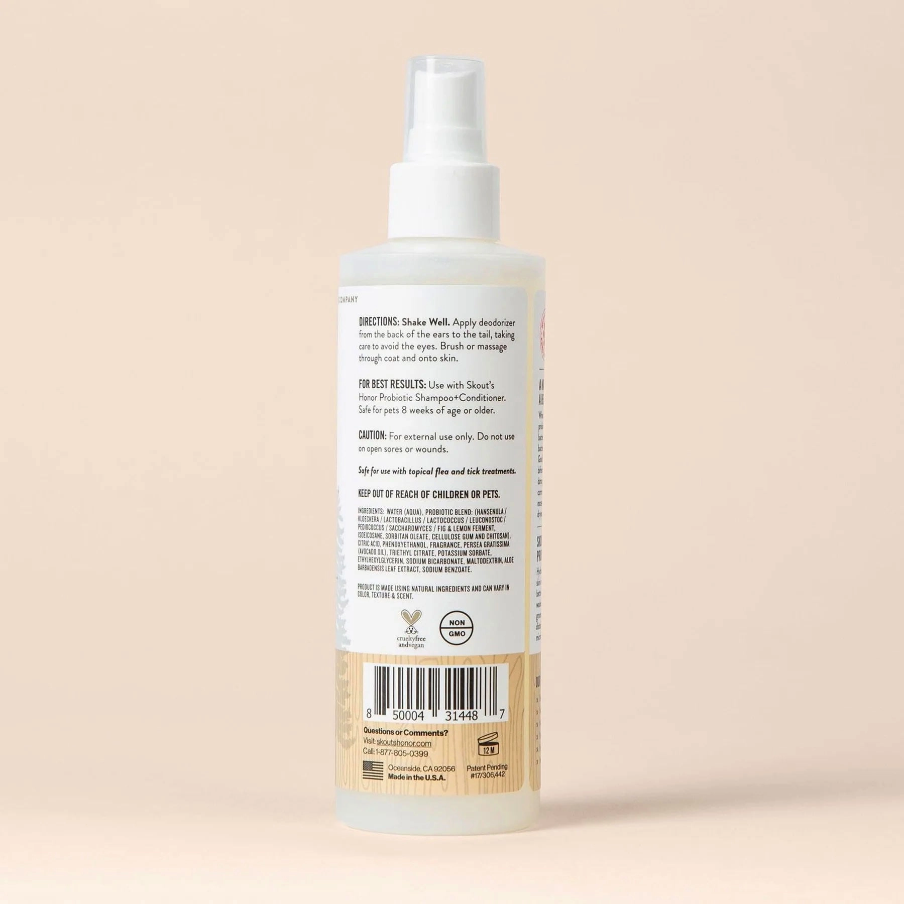 Skout's Honor Probiotic Daily Use Pet Deodorizer Spray