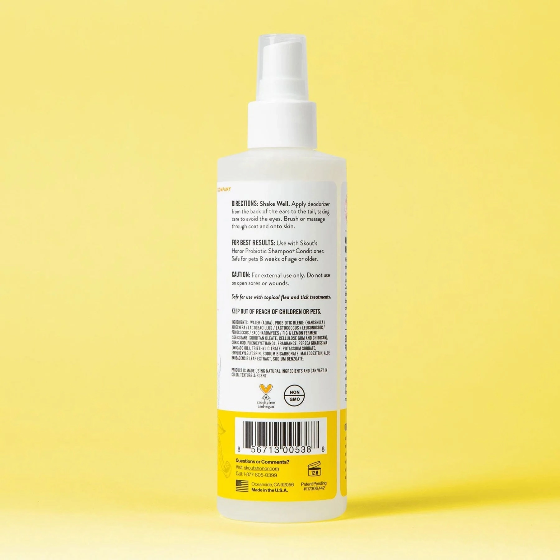 Skout's Honor Probiotic Daily Use Pet Deodorizer Spray
