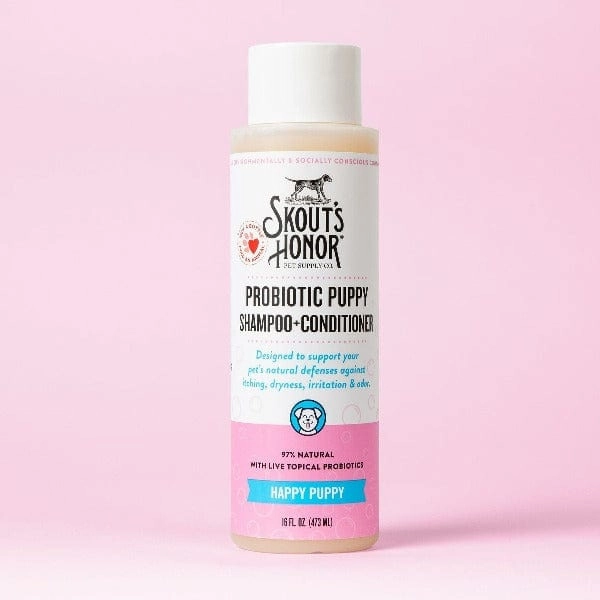 Skout's Honor Probiotic Shampoo & Conditioner; Happy Puppy