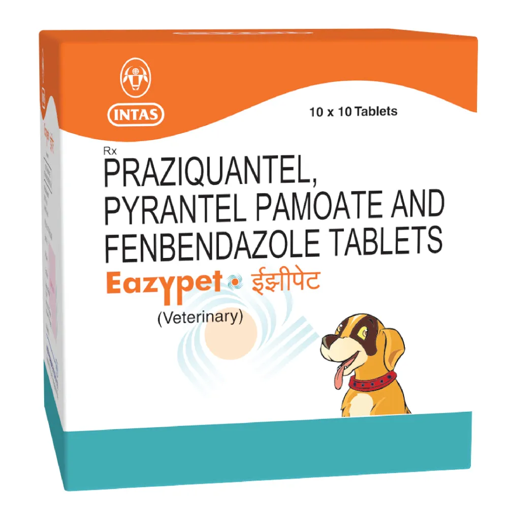 Skyec Skyworm Cat Deworming Tablet (pack of 4 tablets) and Intas Eazypet Dog Deworming Tablet (pack of 10 tablets) Combo
