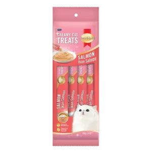 SmartHeart Cat Creamy Treats Salmon 15g x 4