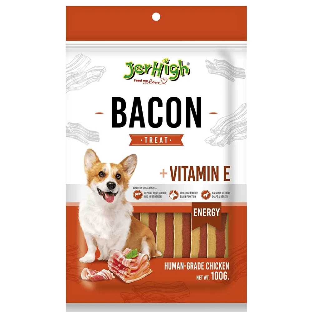 SmartHeart Chicken Carrot Egg Puppy Wet Food, JerHigh Chicken Bacon Treat, JerHigh Chicken Spinach Treats Dogs Combo