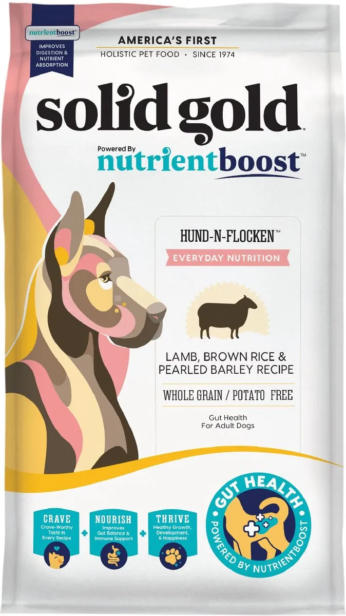 Solid Gold NutrientBoost Hund-N-Flocken Lamb Recipe Dry Dog Food
