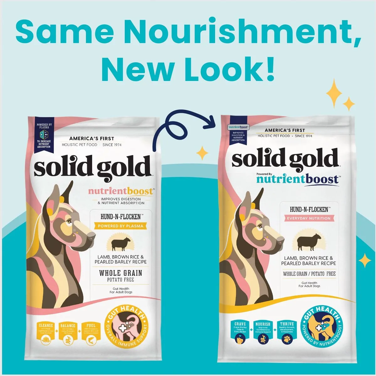 Solid Gold NutrientBoost Hund-N-Flocken Lamb Recipe Dry Dog Food