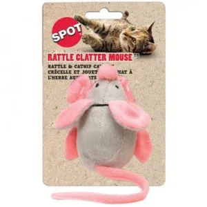 Spot Rattle Clatter Mouse Catnip Cat Toy