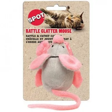 Spot Rattle Clatter Mouse Catnip Cat Toy