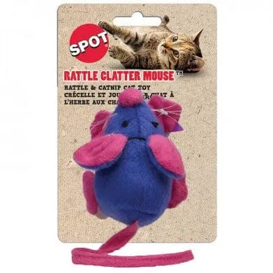 Spot Rattle Clatter Mouse Catnip Cat Toy