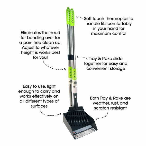 Spotty Telescopic Metal Tray & Rake