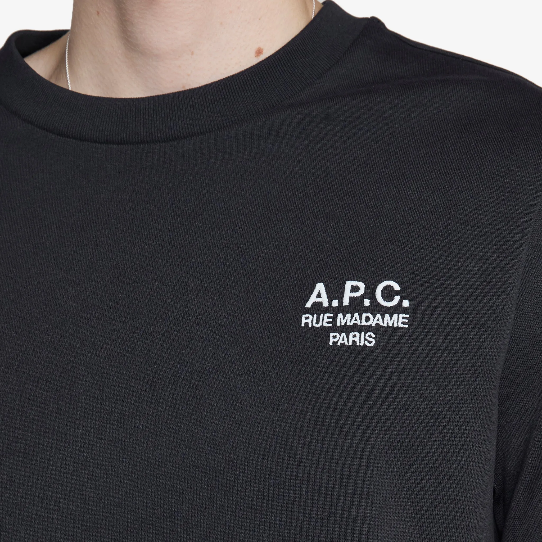 Standard Rue Madame T-Shirt Black | White A.P.C. Clothing