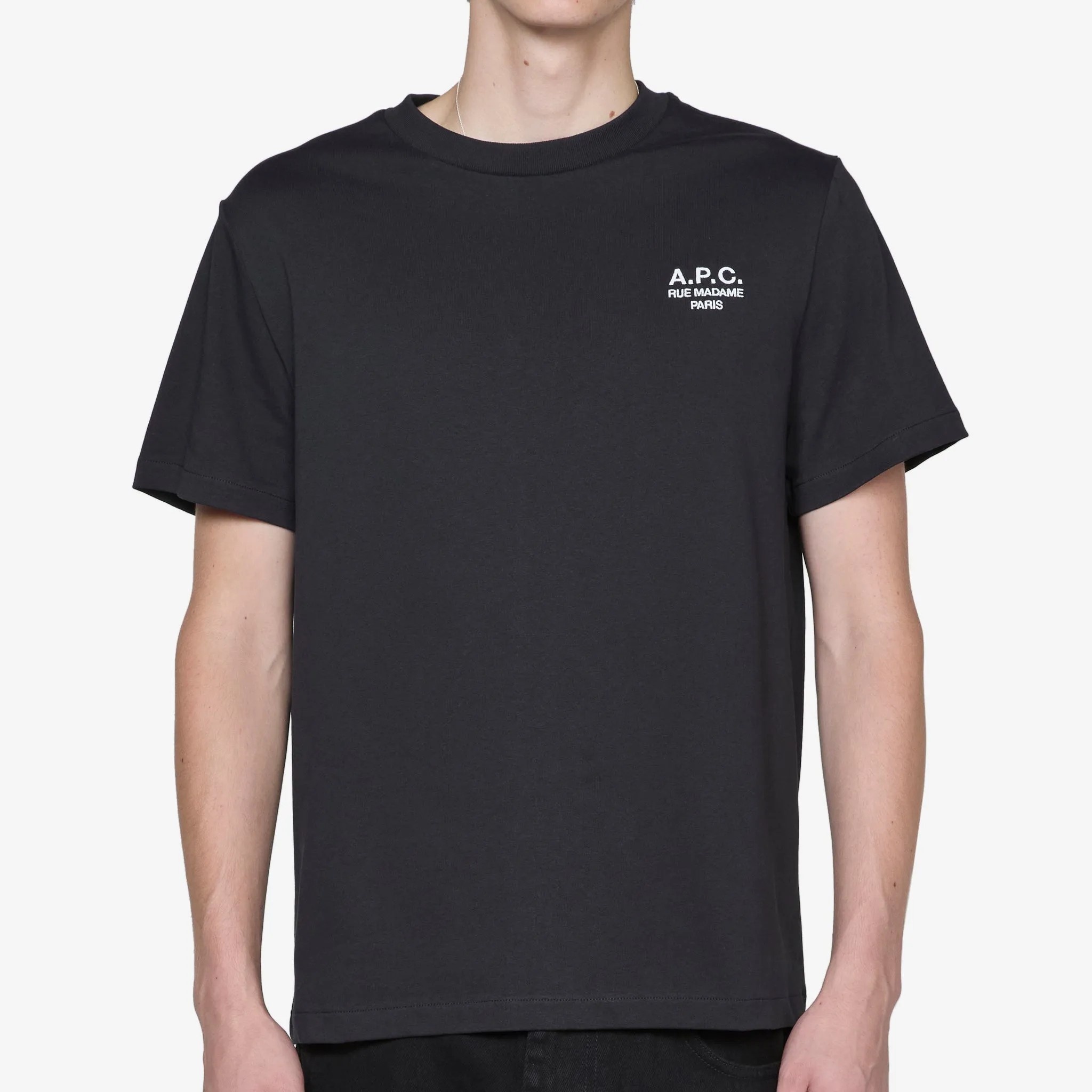 Standard Rue Madame T-Shirt Black | White A.P.C. Clothing