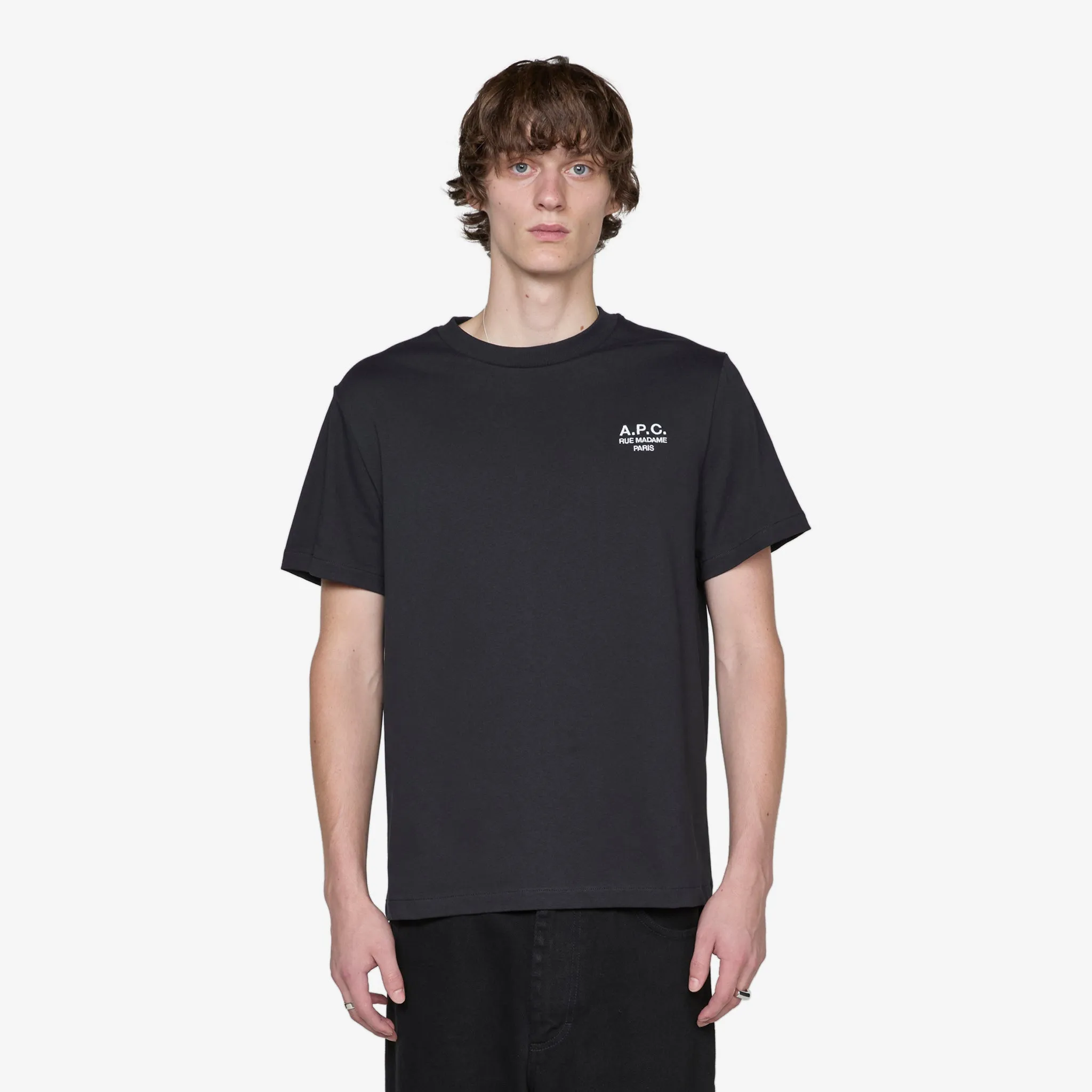 Standard Rue Madame T-Shirt Black | White A.P.C. Clothing