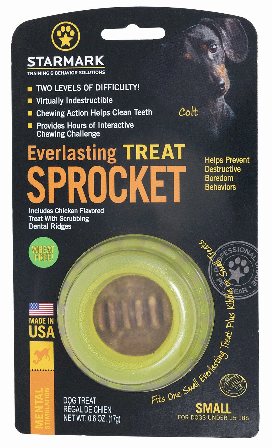 Starmark - Everlasting Sprocket Dog Toy (Small)