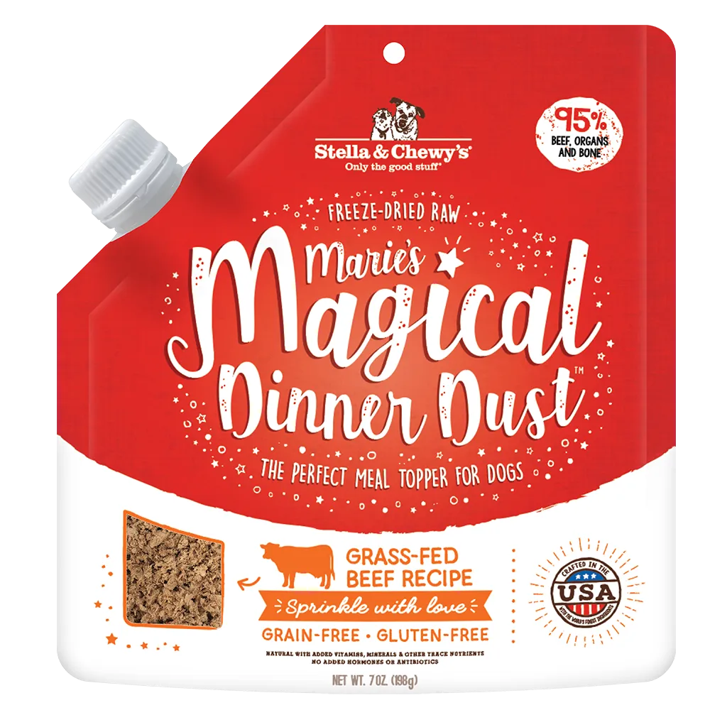 Stella & Chewy's Dog Marie's Magical Dinner Dust - Grass-Fed Beef Recipe 7oz